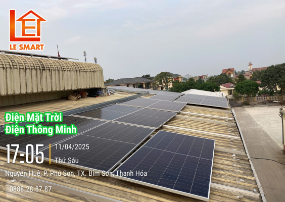 Công trình điện mặt trời tại Vinfast Bỉm Sơn - Thanh Hóa