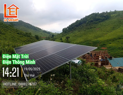Bàn giao hệ thống điện mặt trời tại Đồi Hích